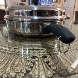 17” Stainless Steel Skillet with Lid